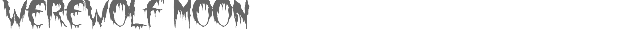 Werewolf Moon Werewolf Moon.ttf font preview
